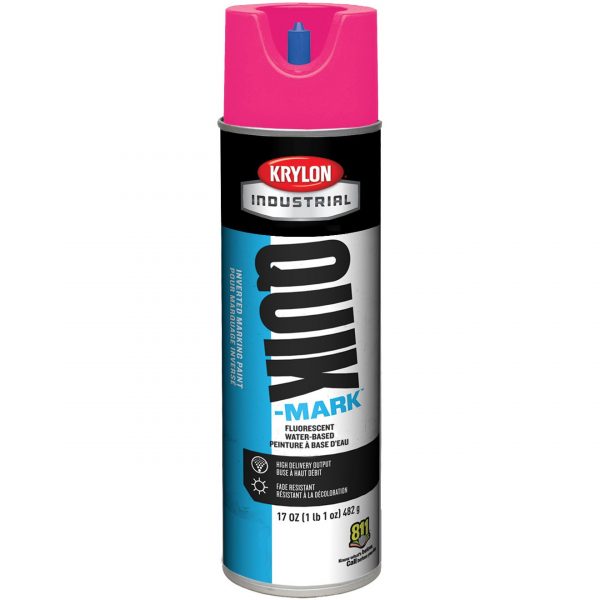 Pink Fluorescent - Krylon A03612004 Quik-Mark Inverted Marking Paint