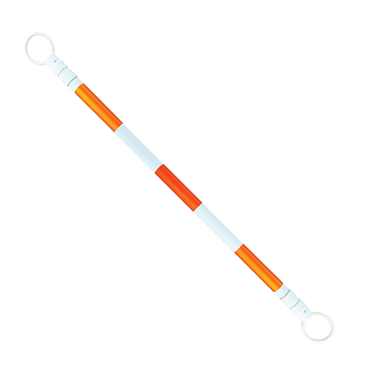 Retractable Orange/White Reflective Traffic Cone Bar 72"-120"