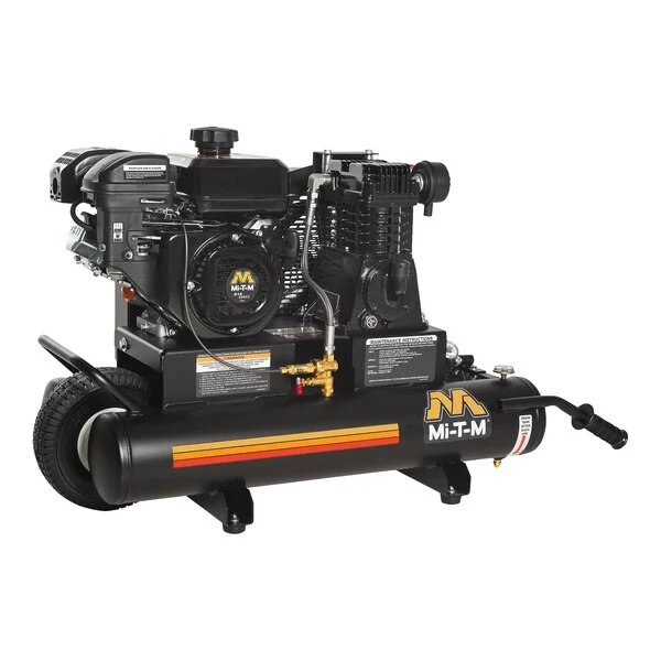Mi-T-M 8 Gallon Single-Stage Portable Gas-Powered Air Compressor - AM1-PM07-08M